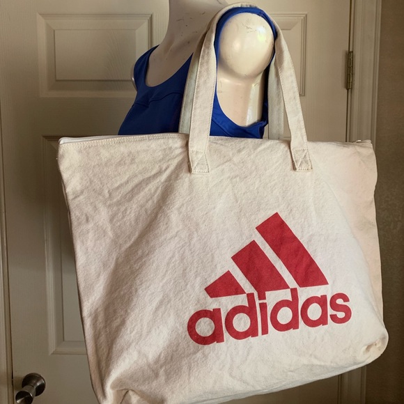 adidas Handbags - Adidas Cotton Vintage Tote Bag adidas Handbags - Adidas Cotton Vintage Tote Bag